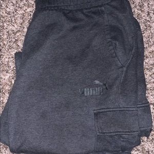 Grey Cargo Puma Joggers